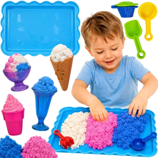 WOOPIE Kinetisch zand ijssalon met desserts, 24 delen