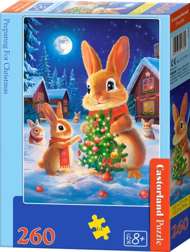 Castorland puzzel Voorbereidingen voor Kerstmis 260 stukjes