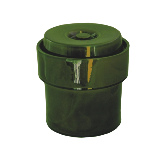 Keramische hermetisch afsluitbare pot 5 l groen