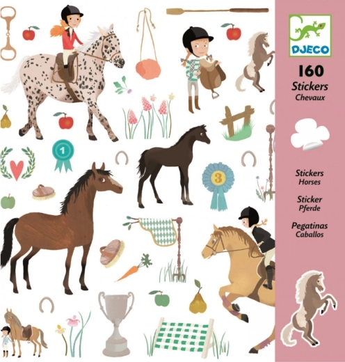 Paardenstickers van Djeco
