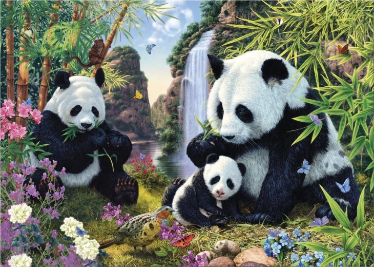 Puzzel Verborgen panda’s 1000 stukjes – Secret Collection