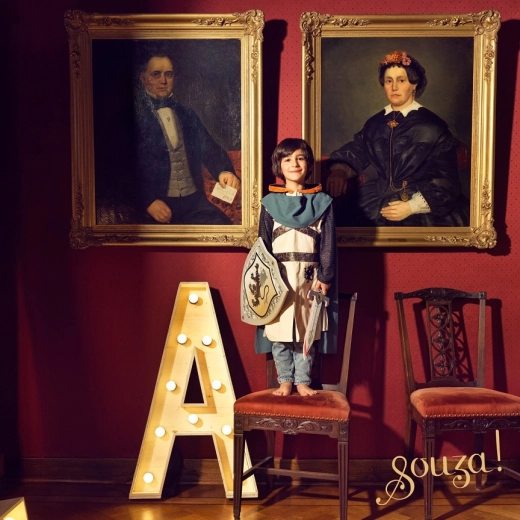 Souza! kinderkostuum ridder Geoffrey (3–4 jaar, 98–104 cm)