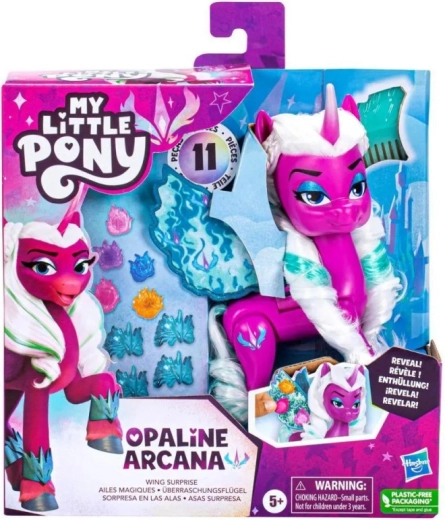 My Little Pony paarse ponyfiguur met vleugels Opaline Arcana