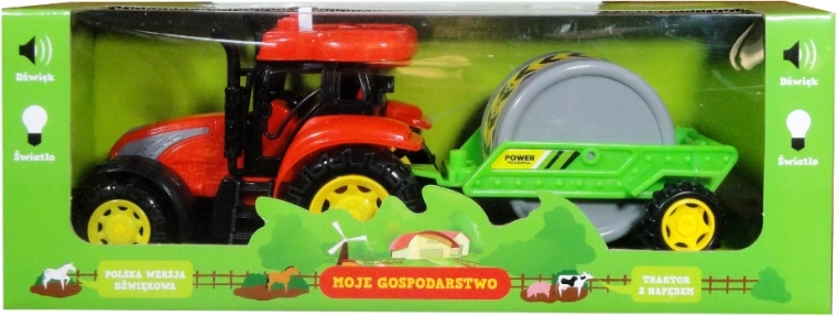 Tractor met aanhanger en Pools geluidsmodule