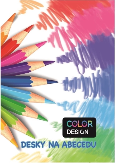 Karton P+P mappen voor het alfabet Kleurpotloden