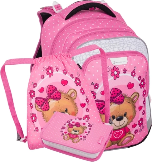 Bagmaster Lumi kleine schoolset voor eersteklassers – beertje