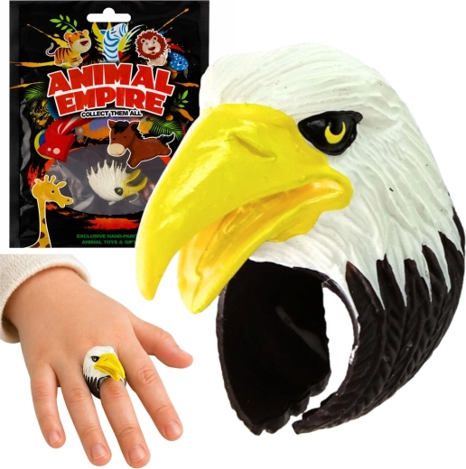 Kinder ring met adelaarmotief