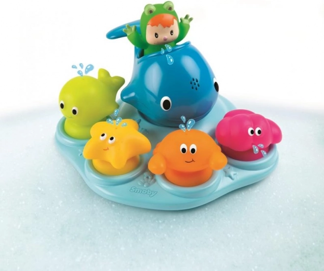 Cotoons dieren-eiland voor in bad