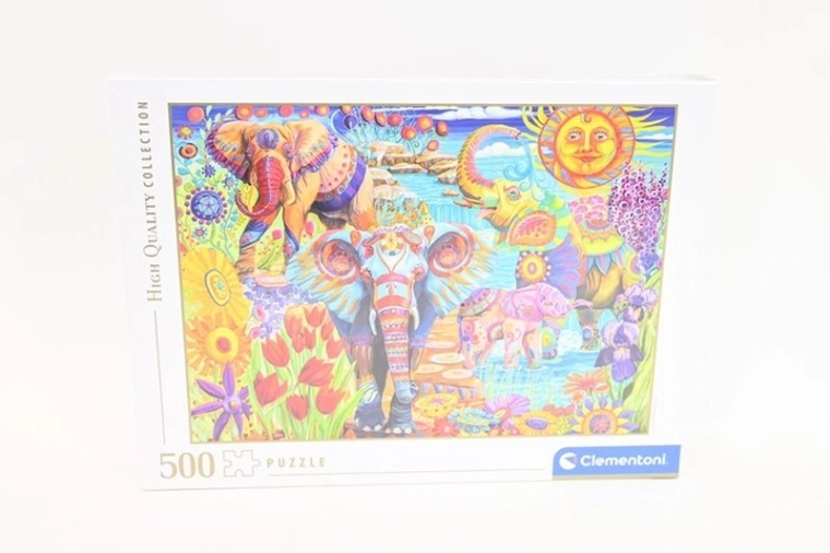 Clementoni puzzel Elephants Carnival 500 stukjes