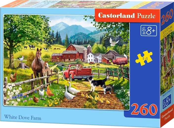 Castorland puzzel Boerderij met een witte duif, 260 stukjes