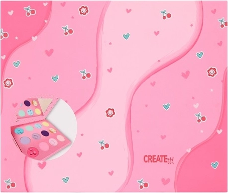 Create It! pastelkleurig oogschaduwpalet met spiegeltje (12 tinten)