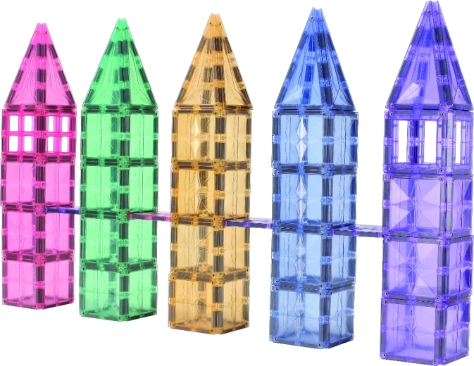 Cleverclixx magnetische bouwset Mega Creative Pack pastel (210 delen)