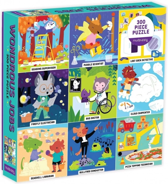 Mudpuppy level up! wonderlijke beroepen – puzzel 300 stukjes