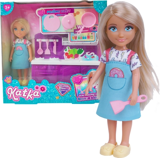 Pop Katka met keukenset