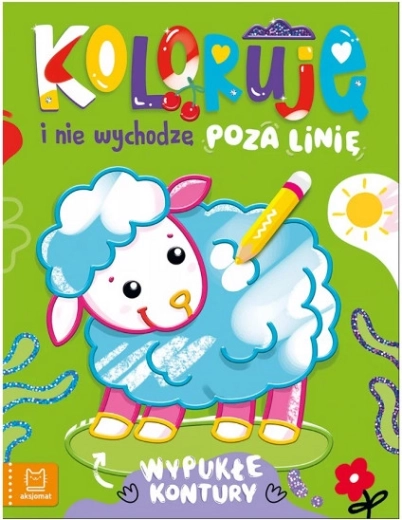 Kleurplaten met een schaap – verhoogde contouren voor gemakkelijk inkleuren