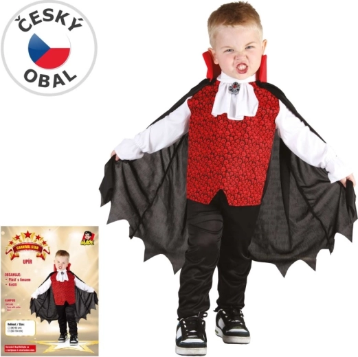 Kinderkostuum voor carnaval: vampier, 80–92 cm