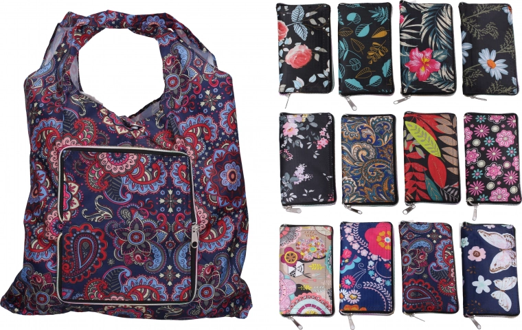 Opvouwbare stoffen tas 42x62 cm