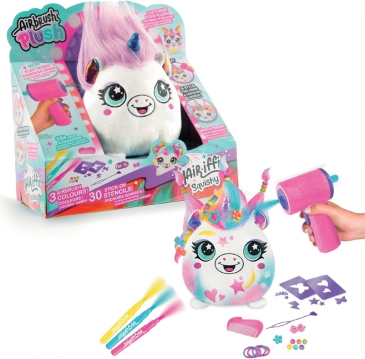 Airbrush creatieve set Hair'iffic met harige knuffel