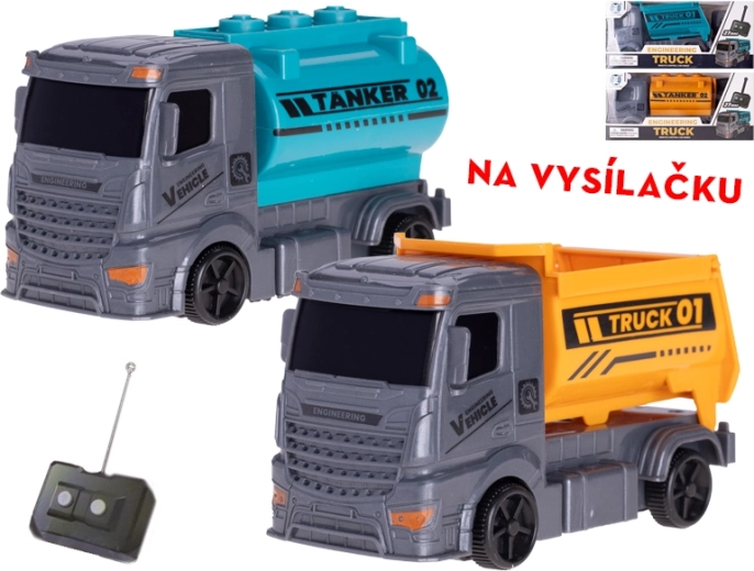 RC vrachtwagen 13 cm, 27 MHz – tankwagen of kipper