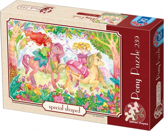 Puzzel Bonte pony’s 239 stukjes D-Toys