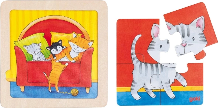 Houten puzzel konijntje van GOKI