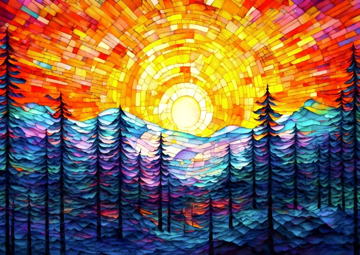 Enjoy Puzzle prachtige zonsondergang 1000 stukjes