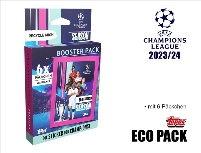 Topps UEFA Champions League 2023/2024 stickers – Eco pack