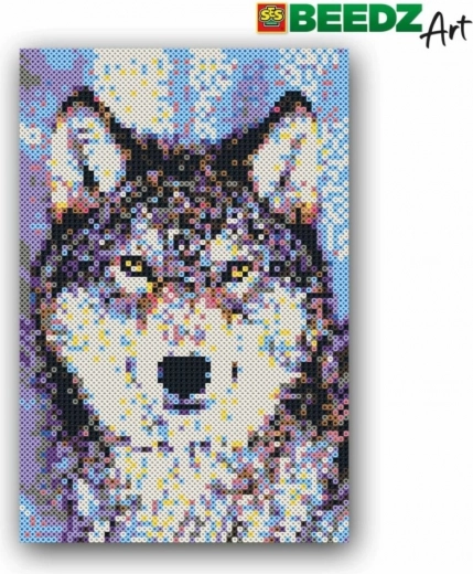 Creatieve set strijkkralen BEEDZ Art – wolf 7000 stuks
