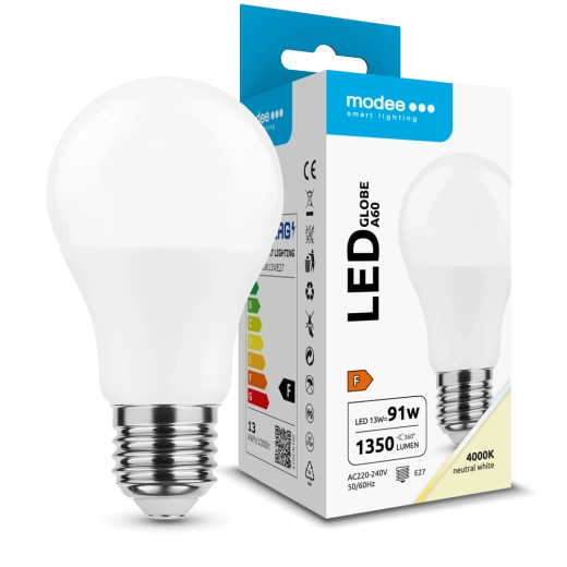 LED-lamp MODEE LIGHTING Globe A60 13 W E27 neutraal wit