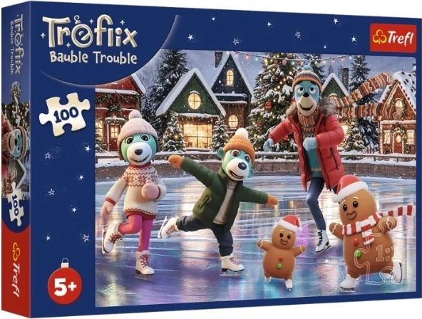 Trefl puzzel 100 stukjes Kerst-Bert in laarzen
