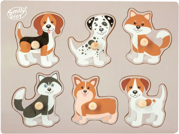 Houten puzzel Dieren honden