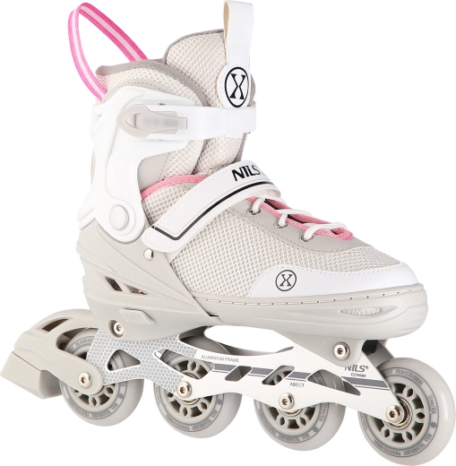 2-in-1 schaatsen NILS Extreme NH18188A grijs-roze – L (39-43)