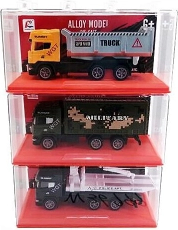 Metalen mini vrachtwagen 11 cm in doosje (mix van 14 soorten) - 1 stuk