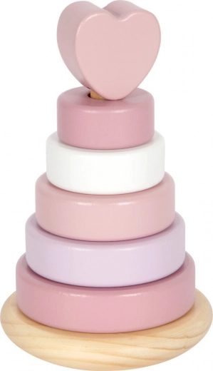 Houten stapeltoren hart