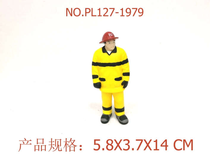 Brandweerfiguur 14 cm
