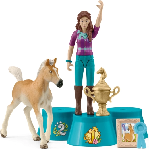 Schleich Pocket Set – prijsuitreiking na het toernooi met Lisa en het veulen