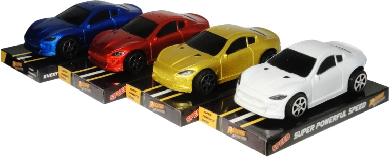 Auto met aandrijving – kleurrijk speelgoedautootje