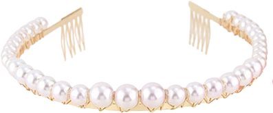 Roze haarband met parels voor meisjes