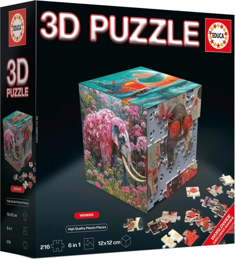 3D-puzzel kubus Wonder 216 stukjes EDUCA