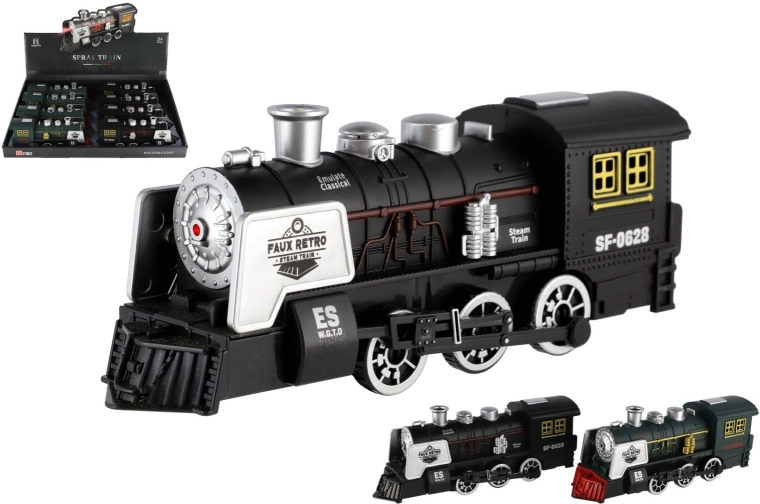Batterij-aangedreven botslocomotief met licht en geluid 20 cm