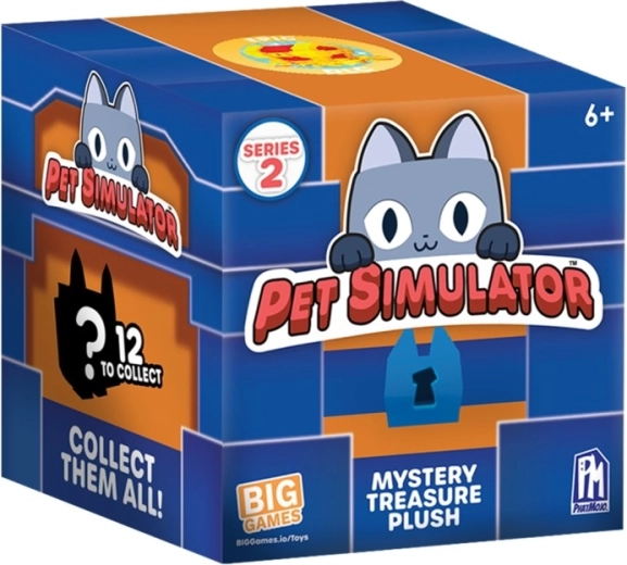 Pet Simulator serie 2 – pluchen figuurtje in een verrassingsdoosje - 1 stuk