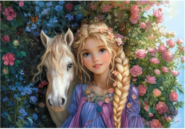 Castorland puzzel Prinses met paard 1500 stukjes