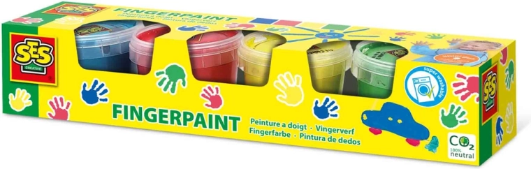 Vingerverf basiskleuren 4 × 110 ml