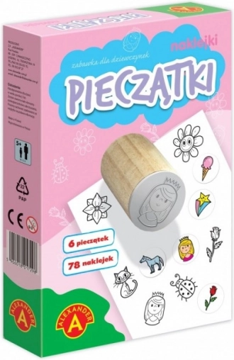 Kleine stempels en stickers voor meisjes