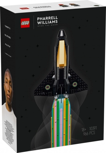 LEGO Icons Joy with PHARRELL WILLIAMS – tentoonstellingsspaceshuttle voor volwassenen