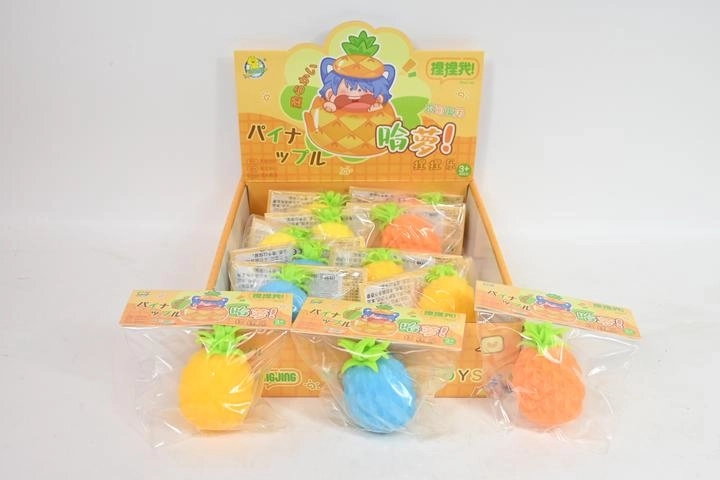 Knijpspeeltje in de vorm van een ananas