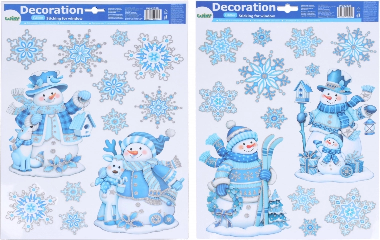 Raam kerstdecoratie 41 × 29 cm