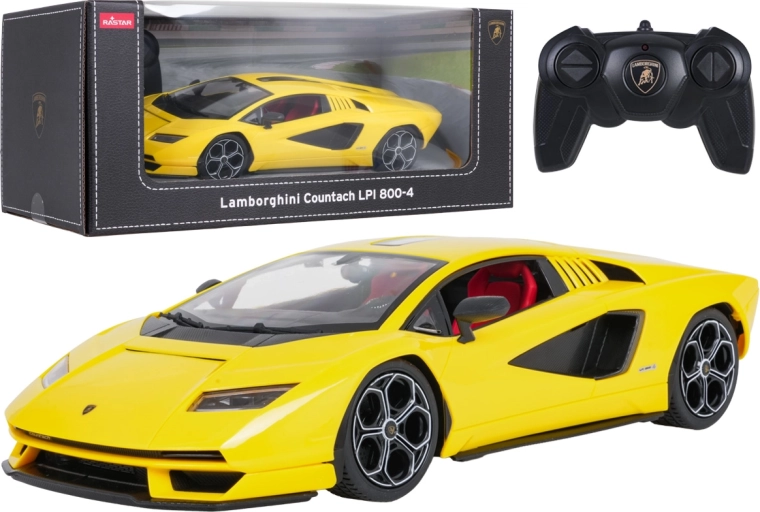 RASTAR op afstand bestuurbare auto Lamborghini Countach LPI 800-4 geel 1:16