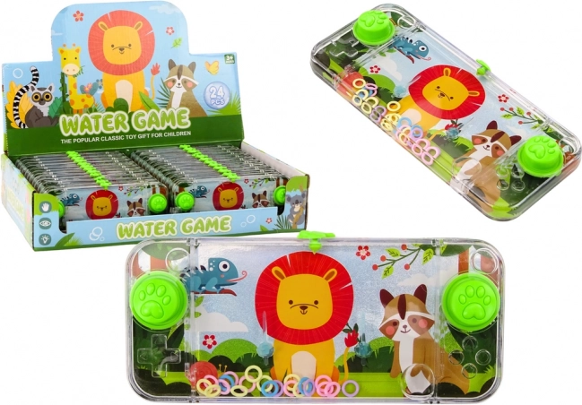 Watergame Arcade Console Green Lion Pad Wheels