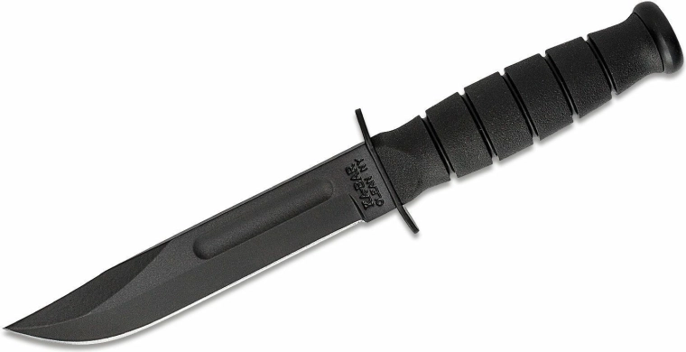 KA-BAR korte zwarte tactische mes met vast lemmet